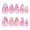 12 Sizes-24 Pcs Press On Nails JP3905