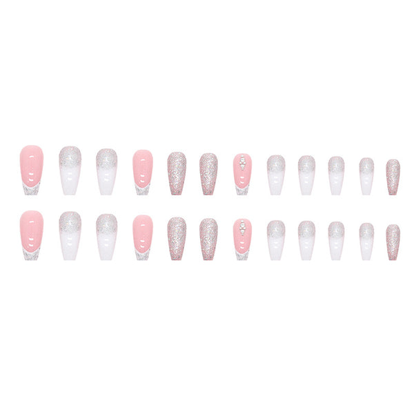 12 Sizes-24 Pcs Press On Nails Z495
