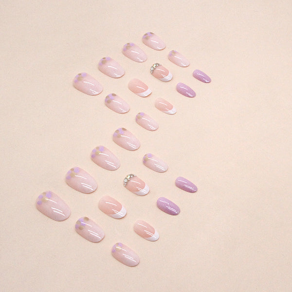 12 Sizes-24 Pcs Press On Nails Z743