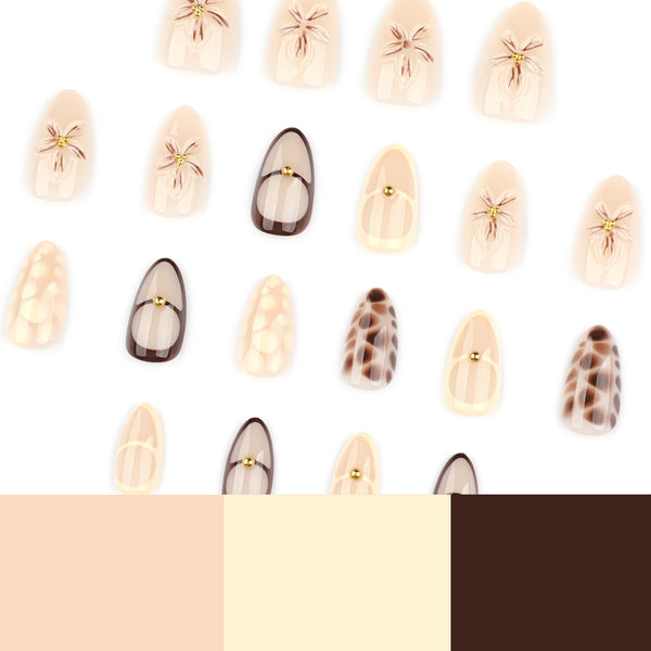 12 Sizes-24 Pcs Press On Nails JP4086