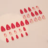 12 Sizes-24 Pcs Press On Nails W1633