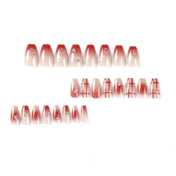12 Sizes-24 Pcs Press On Nails JP2310
