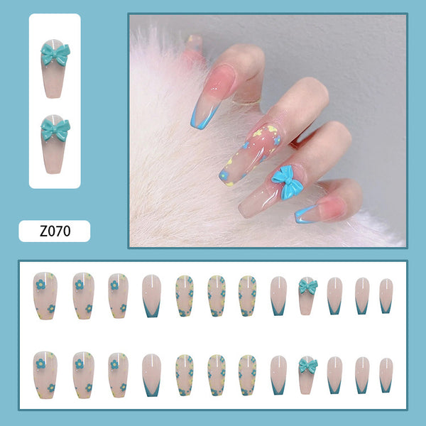 12 Sizes-24 Pcs Press On Nails Z041