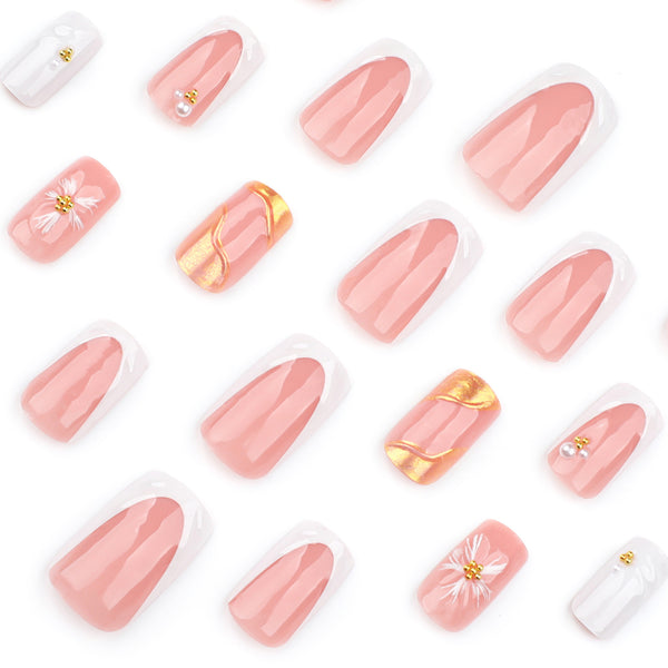 12 Sizes-24 Pcs Press On Nails JP3713