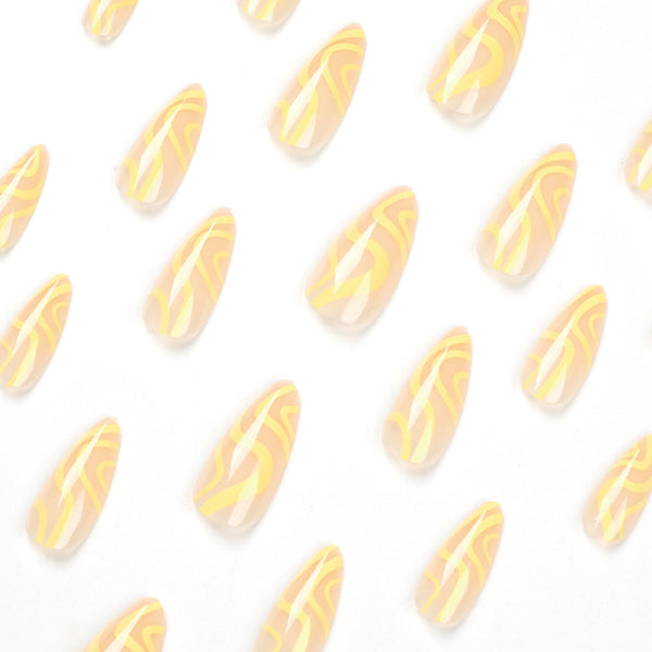 12 Sizes-24 Pcs Press On Nails JP1844