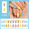 12 Sizes-24 Pcs Press On Nails C1685