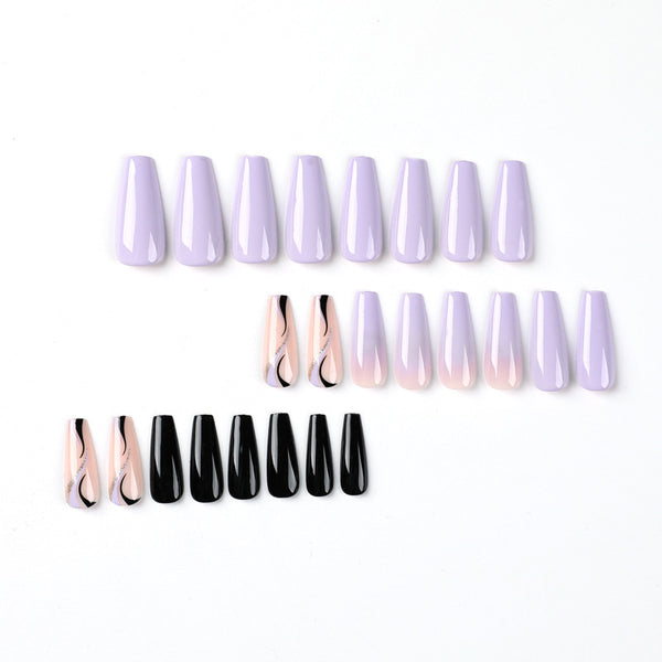 12 Sizes-24 Pcs Press On Nails JP2012