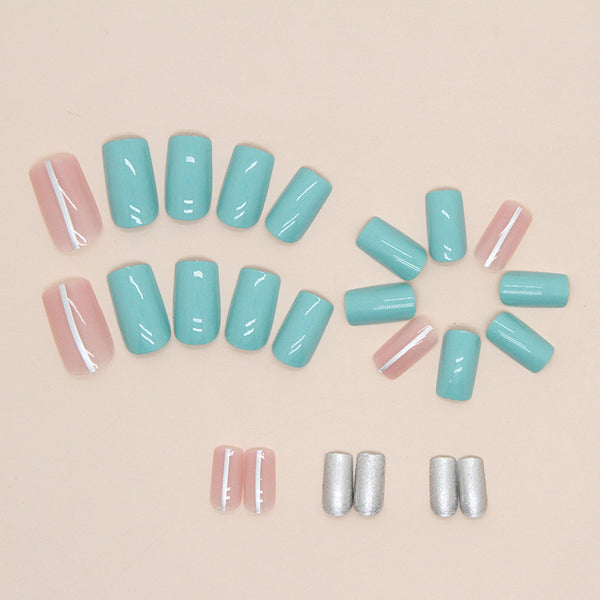 12 Sizes-24 Pcs Press On Nails W594