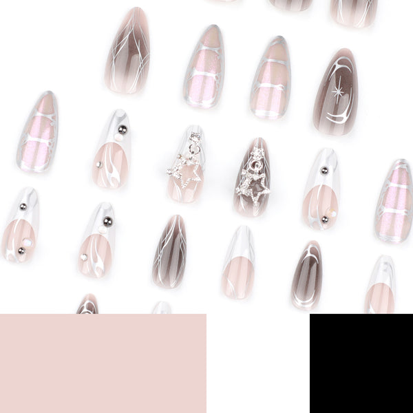 12 Sizes-24 Pcs Press On Nails JP3334