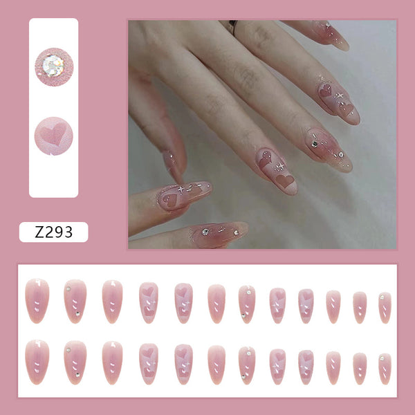 12 Sizes-24 Pcs Press On Nails Z283
