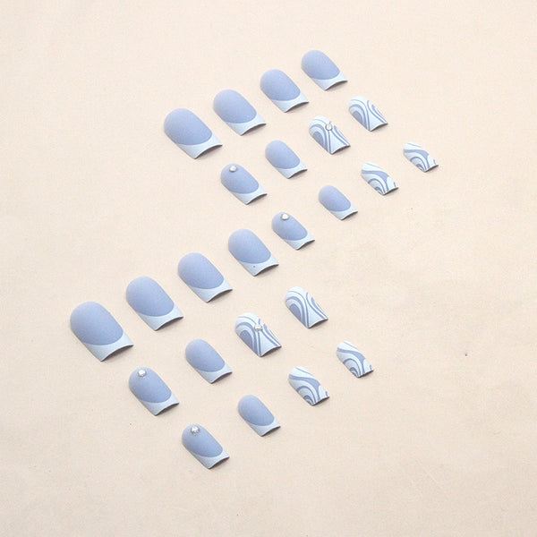 12 Sizes-24 Pcs Press On Nails Z588
