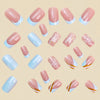 12 Sizes-24 Pcs Press On Nails Y1007