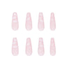 Long Matte Pink Square Press on Nails