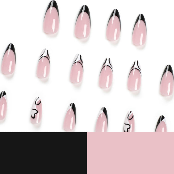 12 Sizes-24 Pcs Press On Nails JP2741