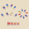 12 Sizes-24 Pcs Press On Nails y2088-24