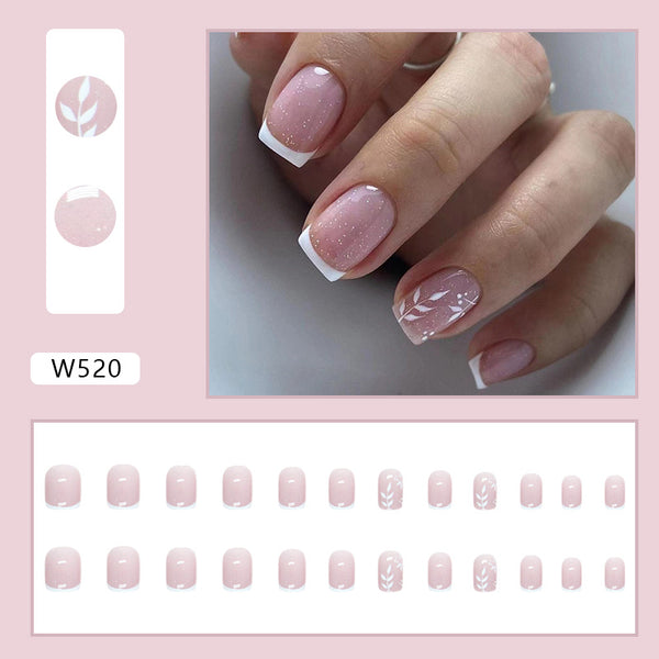 12 Sizes-24 Pcs Press On Nails W520