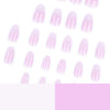 12 Sizes-24 Pcs Press On Nails JP3737
