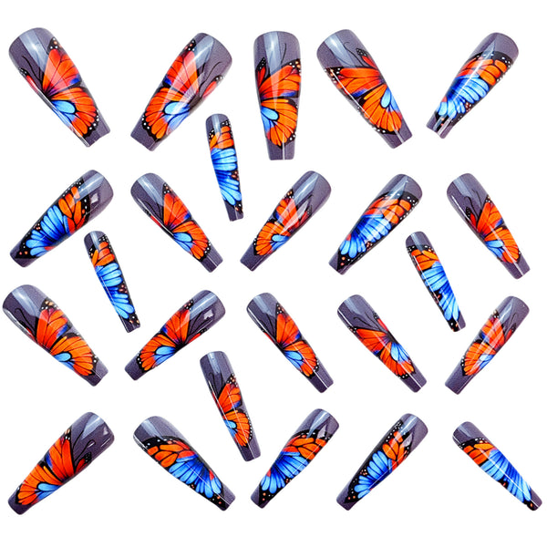 12 Sizes-24 Pcs Press On Nails Y756