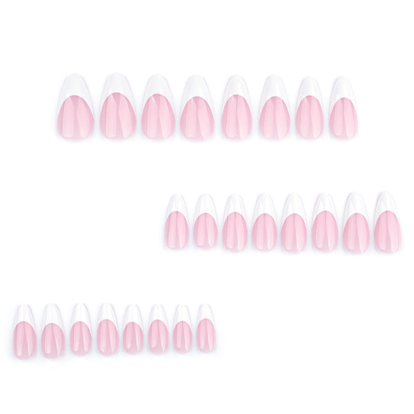 12 Sizes-24 Pcs Press On Nails JP3667