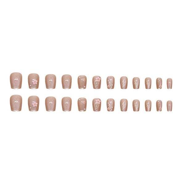 12 Sizes-24 Pcs Press On Nails Z846