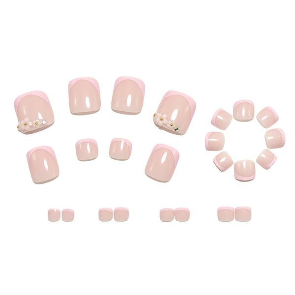 12 Sizes-24 Pcs Press On Nails Y1914