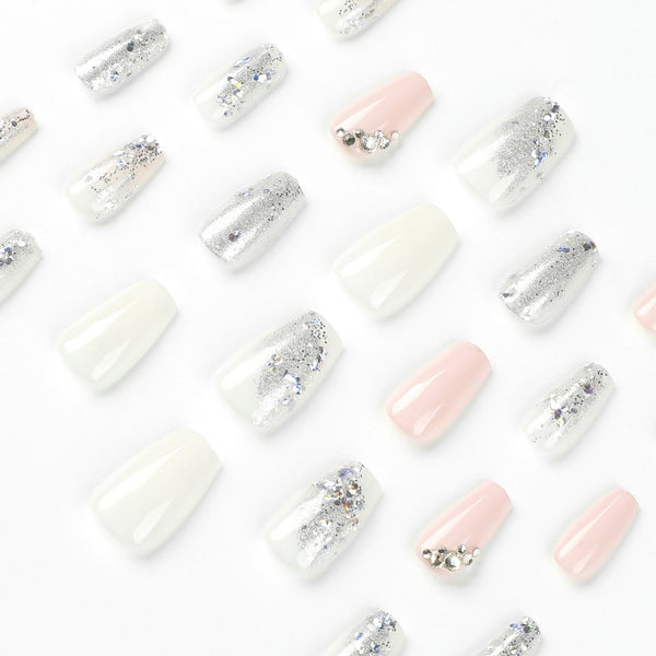 12 Sizes-24 Pcs Press On Nails JP2375