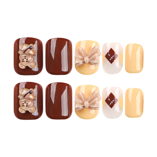 12 Sizes-24 Pcs Press On Nails JP2966