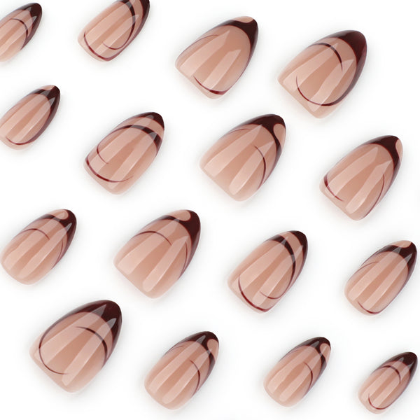 12 Sizes-24 Pcs Press On Nails JP3268