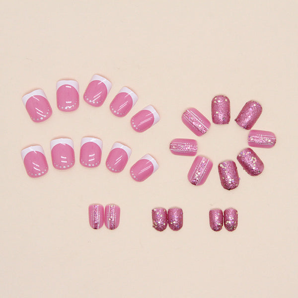 12 Sizes-24 Pcs Press On Nails W597
