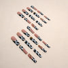12 Sizes-24 Pcs Press On Nails G010