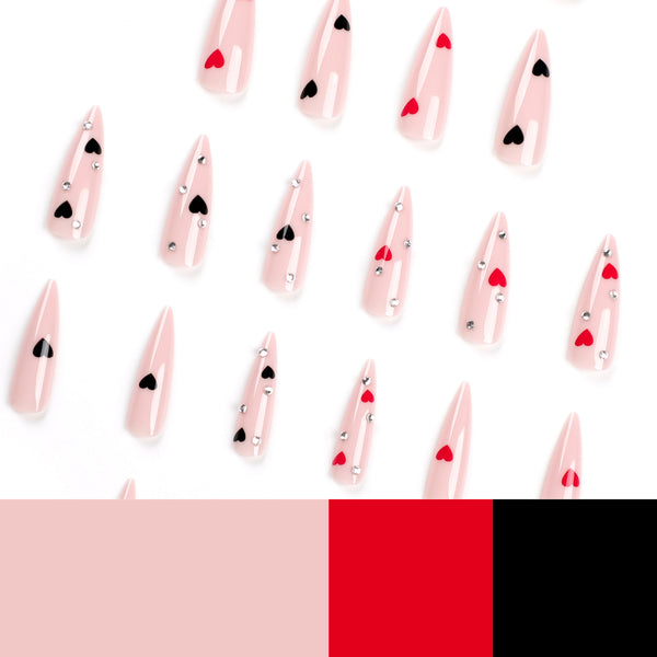 12 Sizes-24 Pcs Press On Nails JP2727
