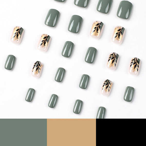 12 Sizes-24 Pcs Press On Nails JP1681