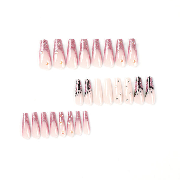 12 Sizes-24 Pcs Press On Nails JP2344