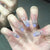 12 Sizes-24 Pcs Press On Nails Z405