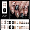 12 Sizes-24 Pcs Press On Nails C1294