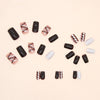 12 Sizes-24 Pcs Press On Nails R697