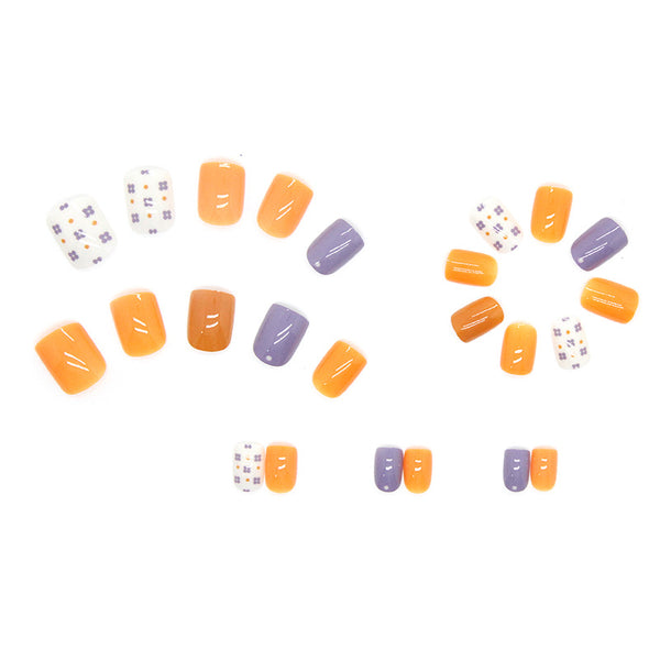 12 Sizes-24 Pcs Press On Nails R594