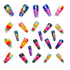 12 Sizes-24 Pcs Press On Nails Y574