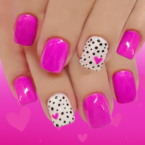 12 Sizes-24 Pcs Press On Nails C1487