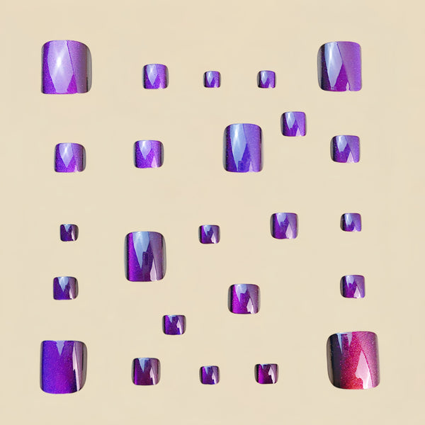 12 Sizes-24 Pcs Press On Nails MJ01