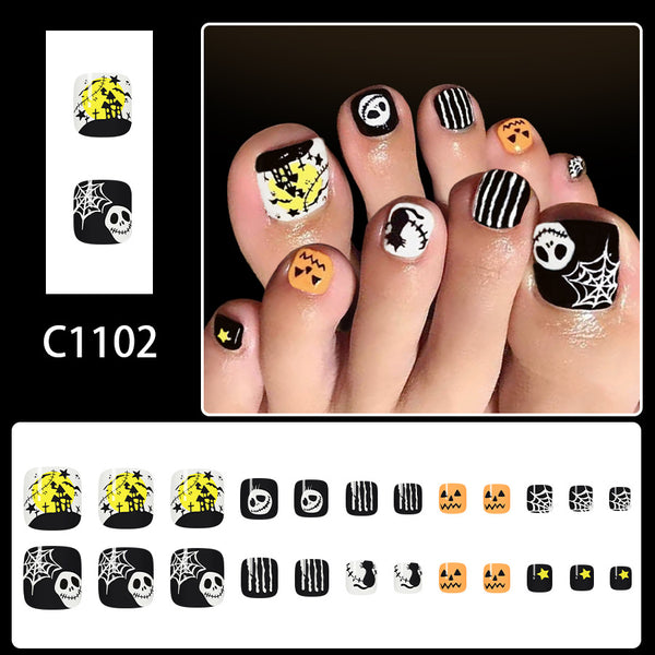 12 Sizes-24 Pcs Press On Nails C1102