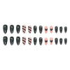 12 Sizes-24 Pcs Press On Nails W1038