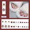 12 Sizes-24 Pcs Press On Nails F058