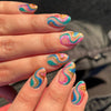 12 Sizes-24 Pcs Press On Nails W229