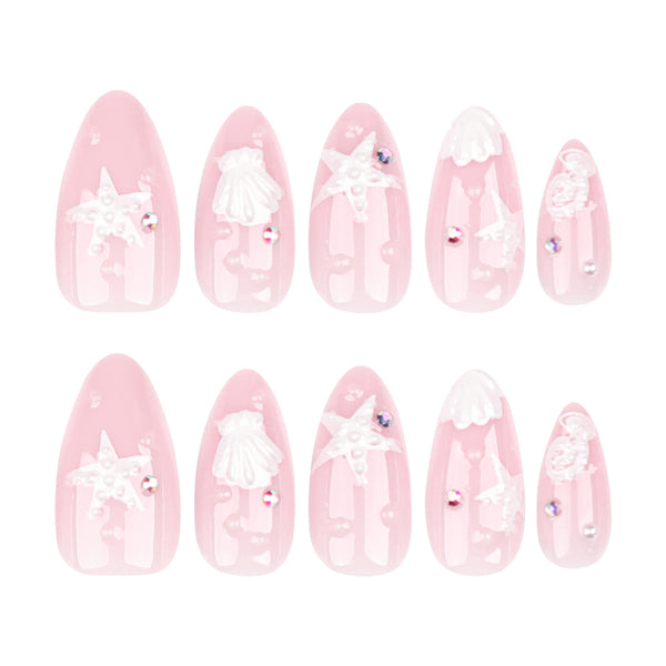 12 Sizes-24 Pcs Press On Nails JP3434