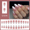 12 Sizes-24 Pcs Press On Nails C1514
