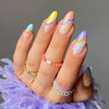 12 Sizes-24 Pcs Press On Nails JP1678