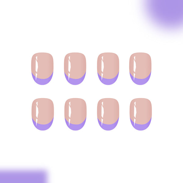 12 Sizes-24 Pcs Press On Nails C1026
