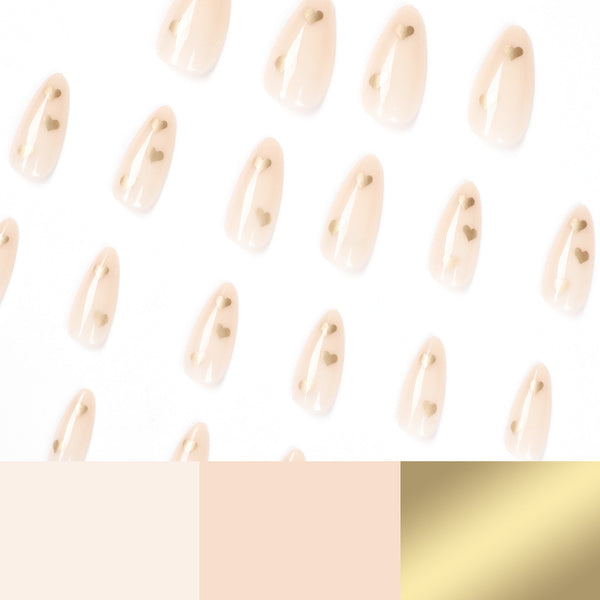 12 Sizes-24 Pcs Press On Nails JP1563
