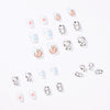 12 Sizes-24 Pcs Press On Nails JP999
